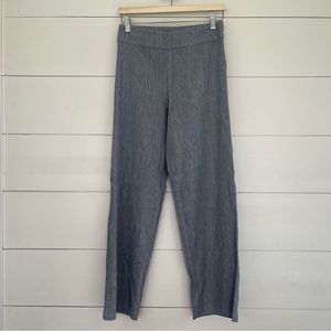 Nic + Zoe Blue Linen Blend Here or There Pants